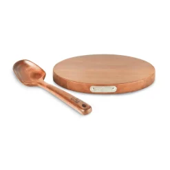 Acacia Wood Trivet and Spoon; 2 Piece Set