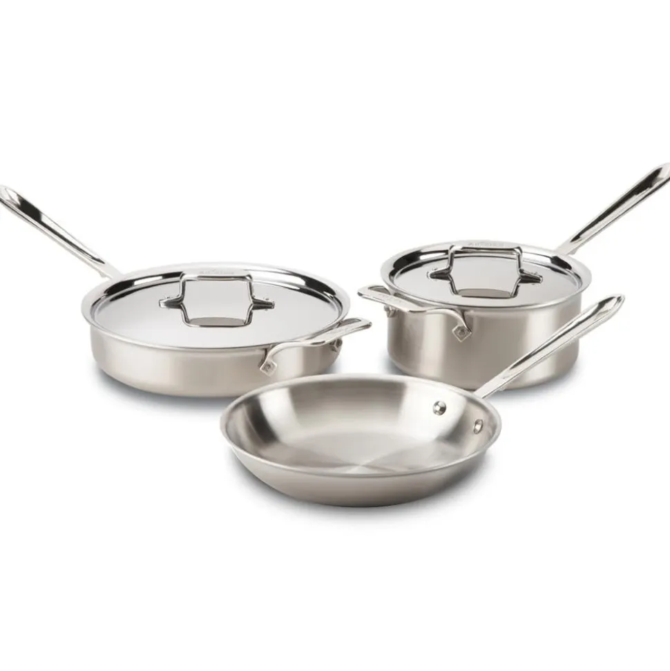 D5 Stainless 5 Piece Cookware Set | 5 Piece Pan Set | All-Clad
