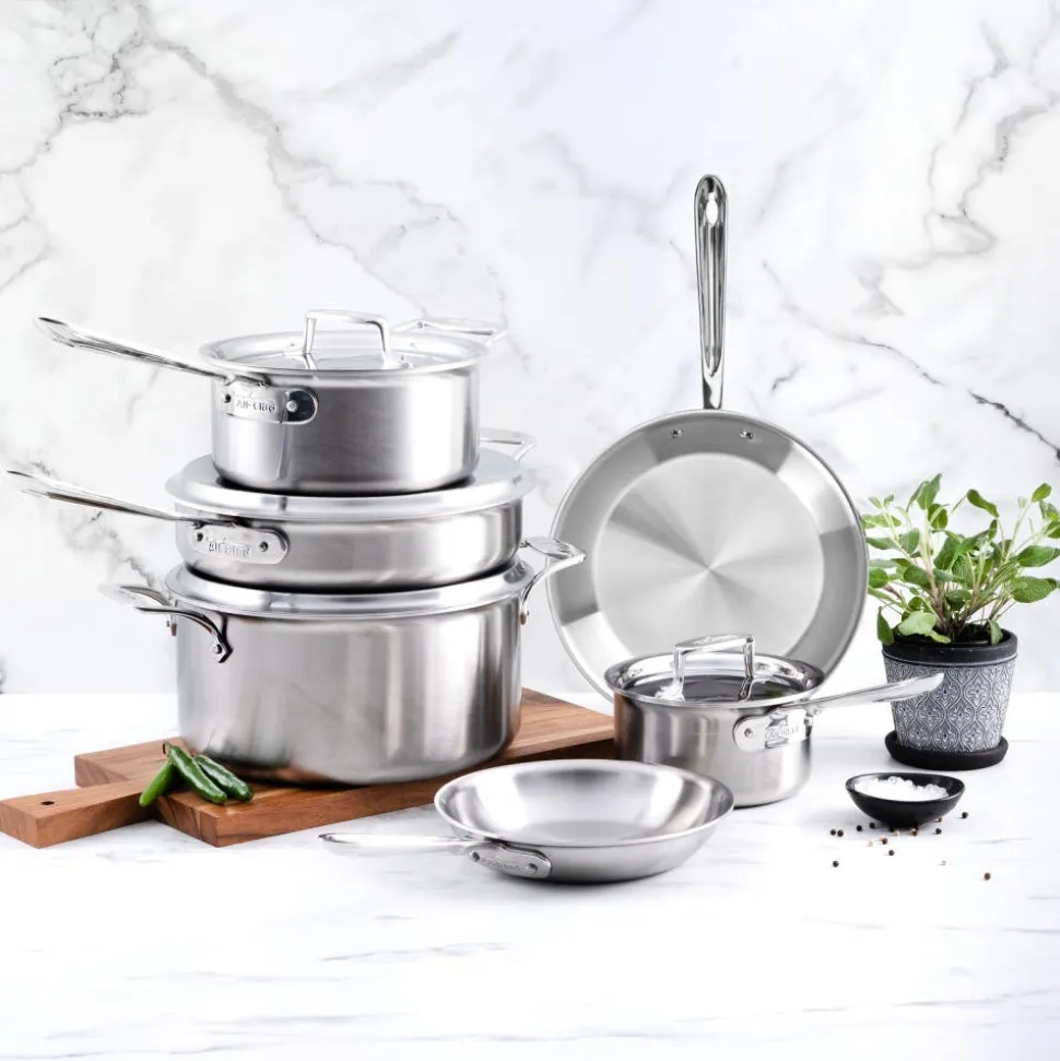 D5 Stainless 5 Piece Cookware Set | 5 Piece Pan Set | All-Clad