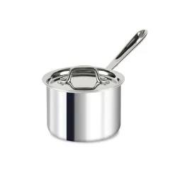 D3 Stainless 3-ply Cookware, 2 qt Sauce Pan With Lid | All-Clad