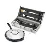 Enameled Cast Iron 12 inch Skillet with Lid & 5 piece BBQ Tool Set