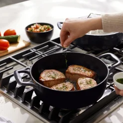 Enameled Cast Iron, Braiser with Lid, 4 quart