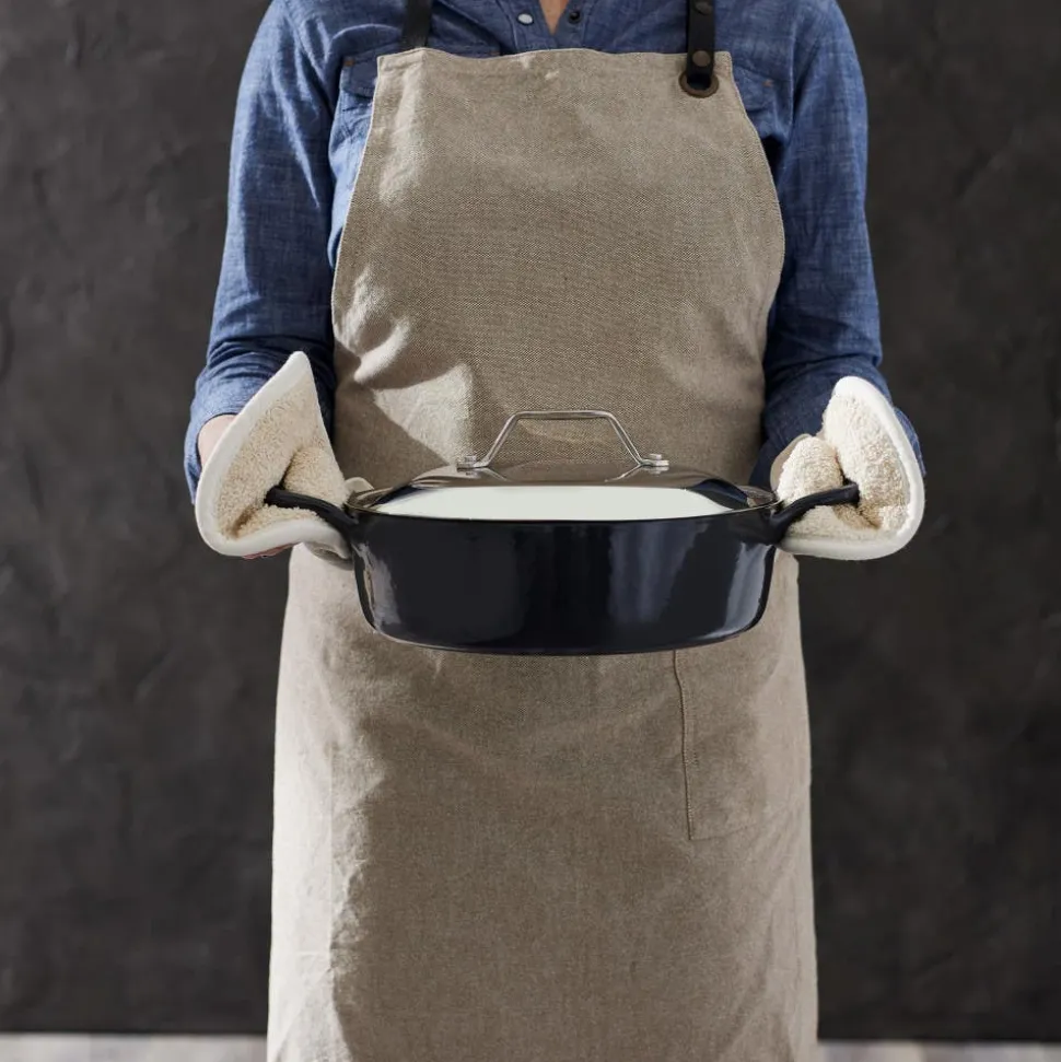 Enameled Cast Iron, Skillet with Lid, 12 Inch