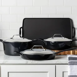 Enameled Cast Iron, Skillet with Lid, 12 Inch