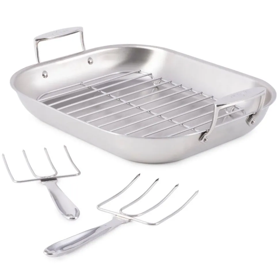 Flared Roaster with Rack / Roast Like a Pro