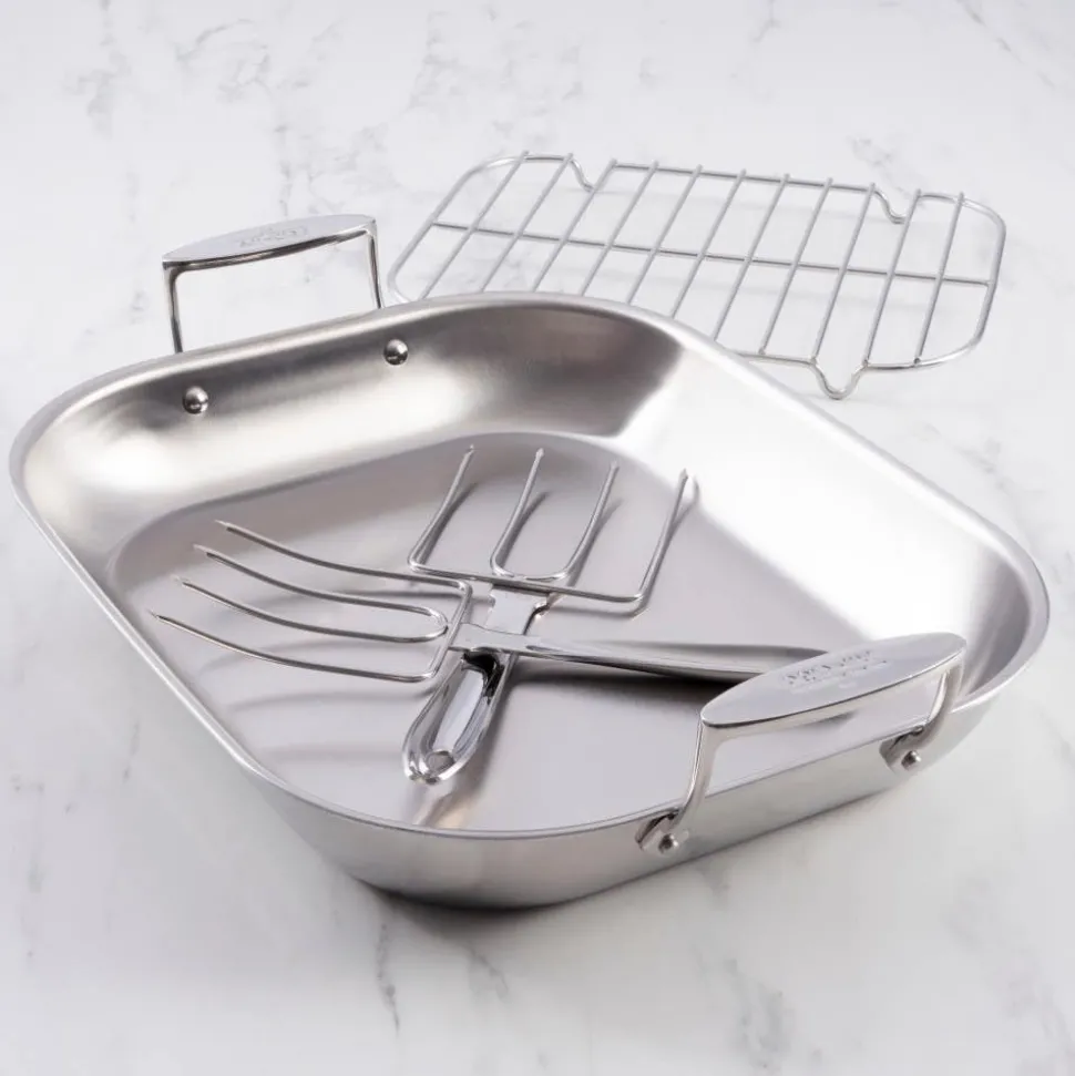 Flared Roaster with Rack / Roast Like a Pro