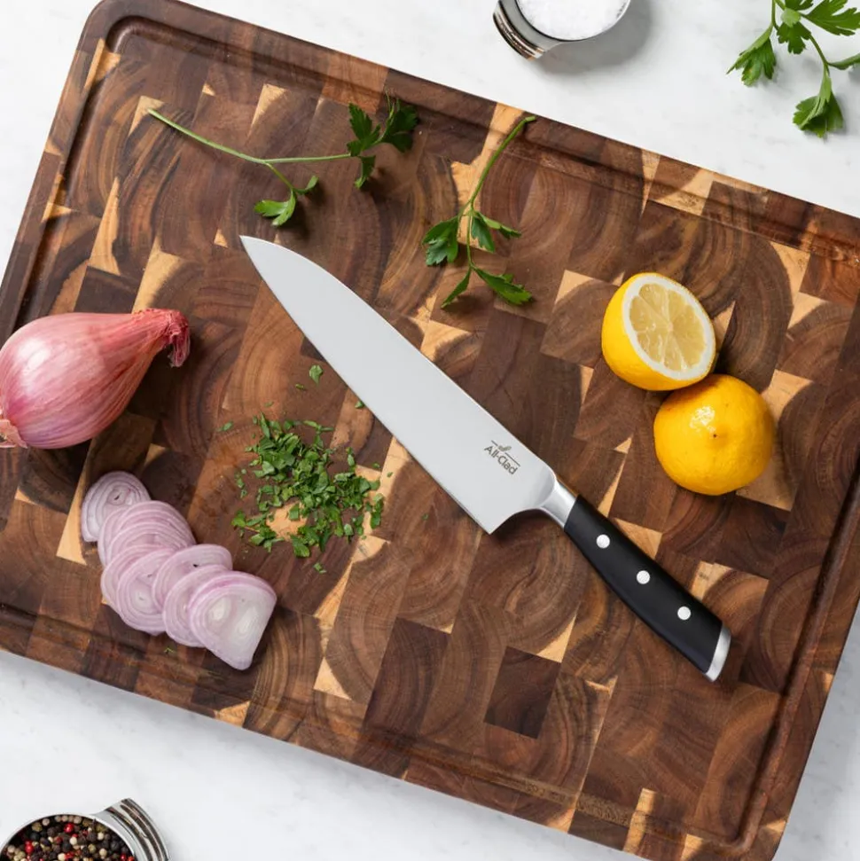 Forged Knives 2 Piece Set; Cutting Board & 8 inch Chef's Knife