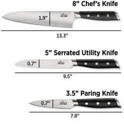 Forged Knives | Starter Knife Set | 3 Piece Knife Set | All-Clad