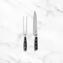 Forged Knives Carving Set, 8 inch Knife & 6 inch Fork | All-Clad