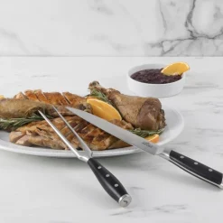 Forged Knives Carving Set, 8 inch Knife & 6 inch Fork | All-Clad