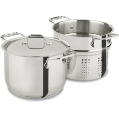 Gourmet Accessories, Pasta Pot with Perforated Insert and lid, 6 quart