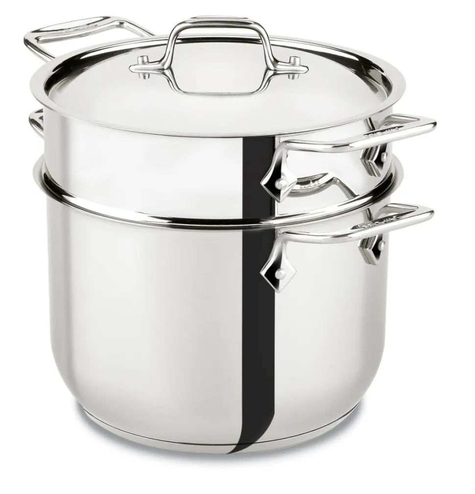 Gourmet Accessories, Pasta Pot with Perforated Insert and lid, 6 quart