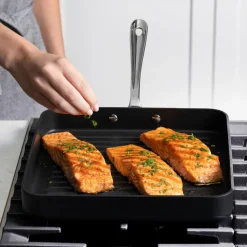 HA1 Expert Cookware, Nonstick Square Grill, 11 inch