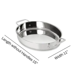 15-Inch Oval Baker / Bake, Roast and Serve in Style