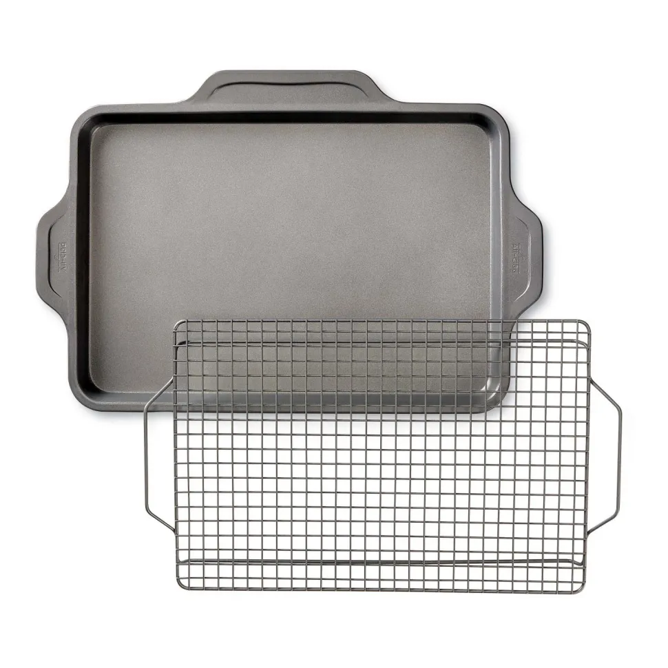 Nonstick Bakeware Pan With Cooling Rack I All-Clad