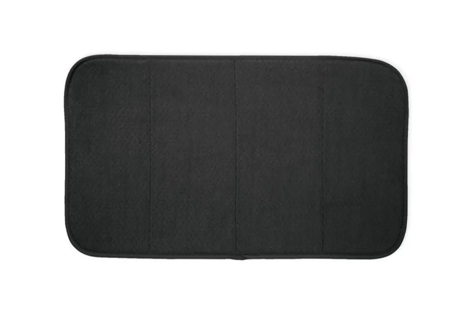 2-Pack Black Drying Mat Set / Absorbent, Quick-Dry Solution for Your Kitchen