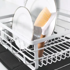 2-Pack Black Drying Mat Set / Absorbent, Quick-Dry Solution for Your Kitchen