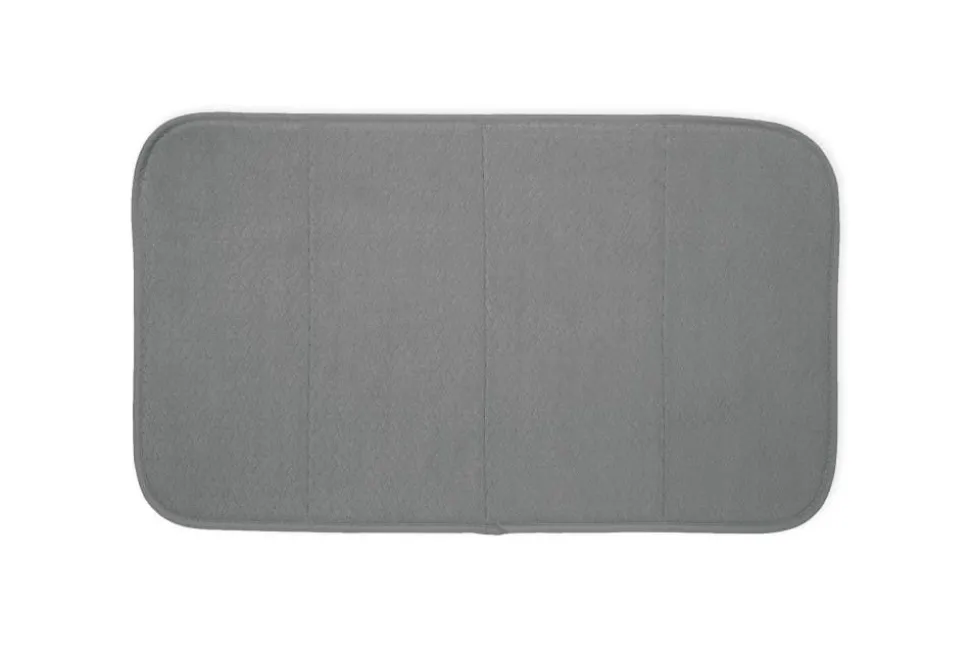 2-Pack Pewter Grey Drying Mat Set / Modern Look and Superior Drying Performance