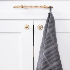 2-Pack Pewter Grey Kitchen Towel Set / Soft, Absorbent and Timeless Kitchen Towels