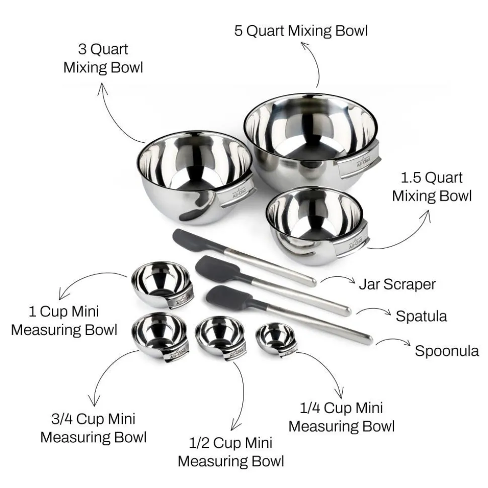 10- Piece Cooking & Baking Prep Set | All-Clad