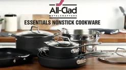 10-Piece Essentials Nonstick Cookware Set I All-Clad
