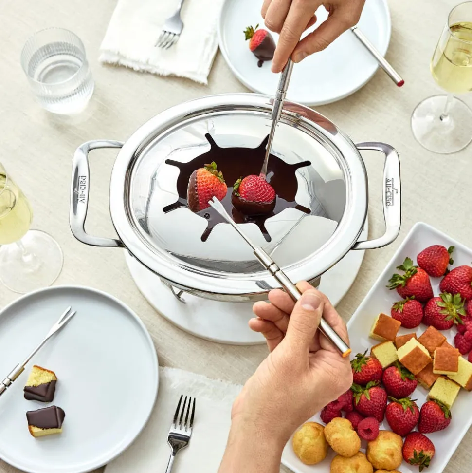 12-Piece Fondue Set, Stainless Steel Fondue Pot I All-Clad