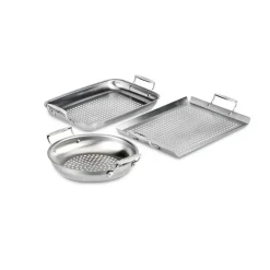 3-Piece Stainless Steel Outdoor Set / All-Clad BBQ Essentials
