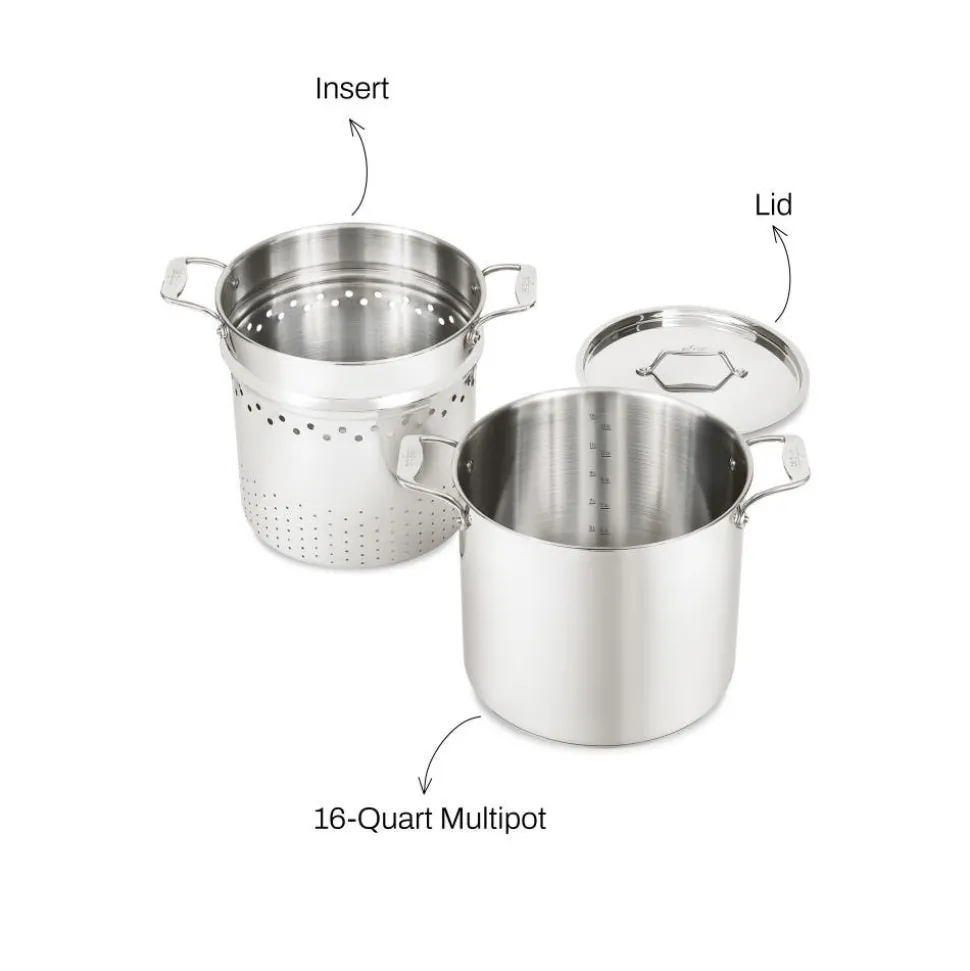 16-Quart Multipot with Insert / Large Capacity, All-Clad Durability