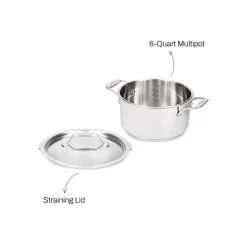 6-Quart Multipot with Straining Lid / Effortless Cooking by All-Clad