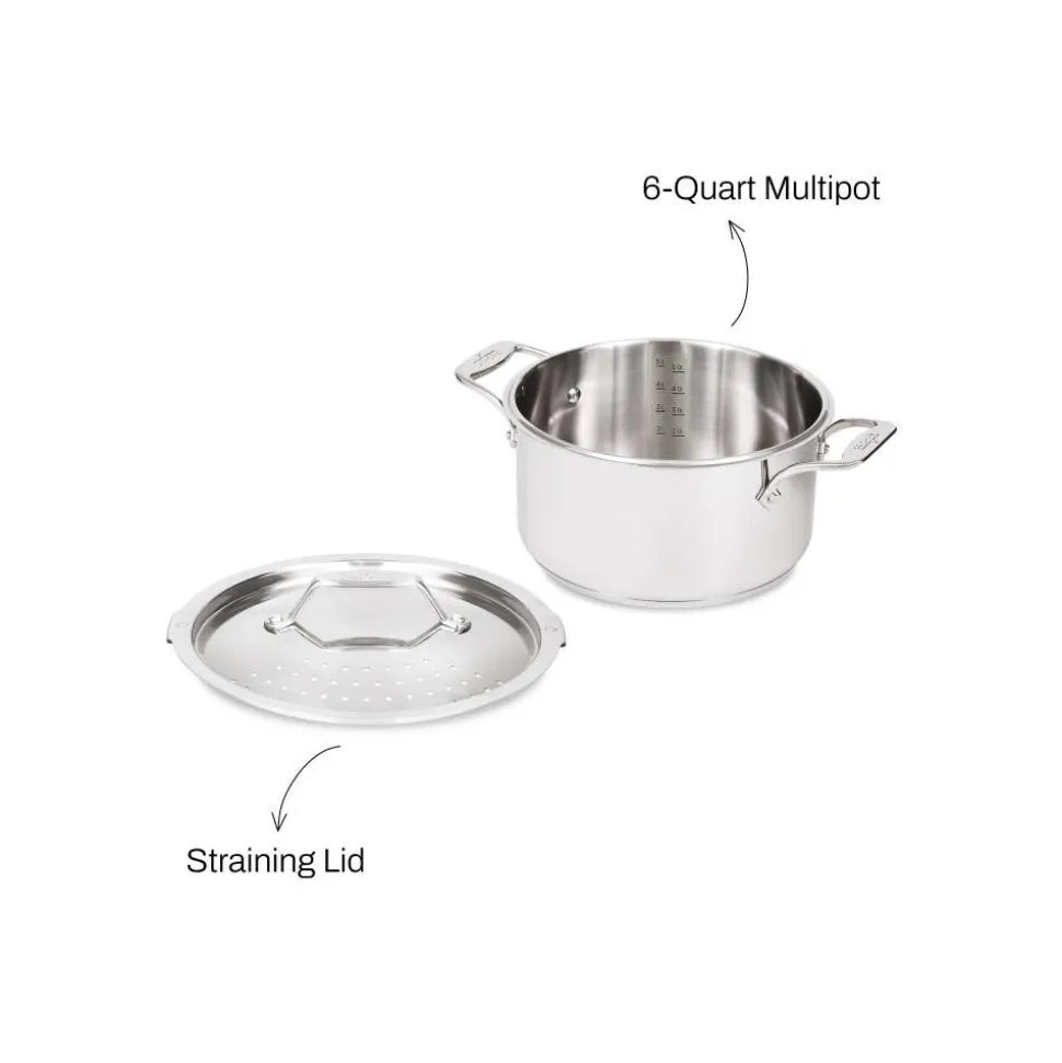 6-Quart Multipot with Straining Lid / Effortless Cooking by All-Clad