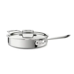 3-Quart Saute Pan with Lid / All-Clad D5 Polished Stainless Cooking Mastery