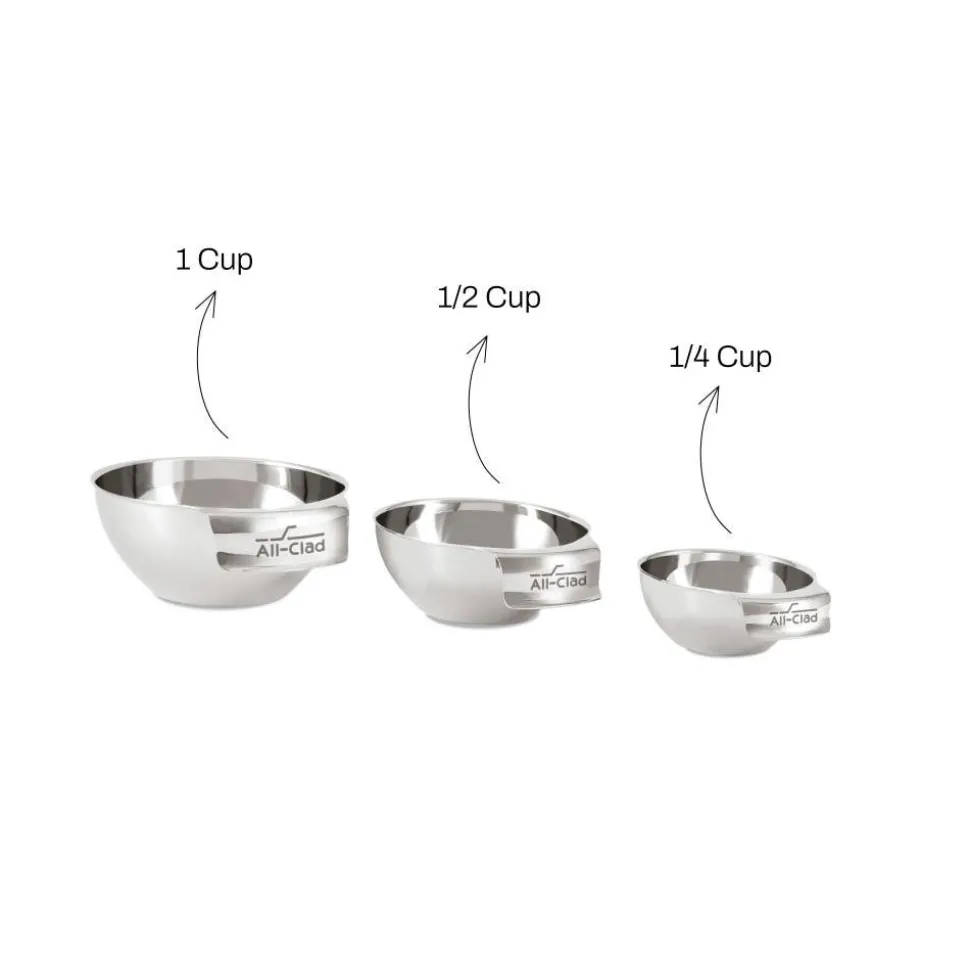 Stainless Steel Mini Measuring Bowl Set - 3 Piece | All-Clad