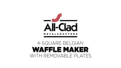 Stainless Steel Waffle Maker with Removable Plates | All-Clad